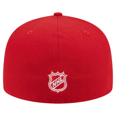 Detroit Red Wings New Era Oversized Vintage Arch 59Fifty Fitted Hat - Red | US 202715407