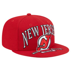 New Jersey Devils New Era Oversized Vintage Arch 59Fifty Fitted Hat - Red | US 202715412