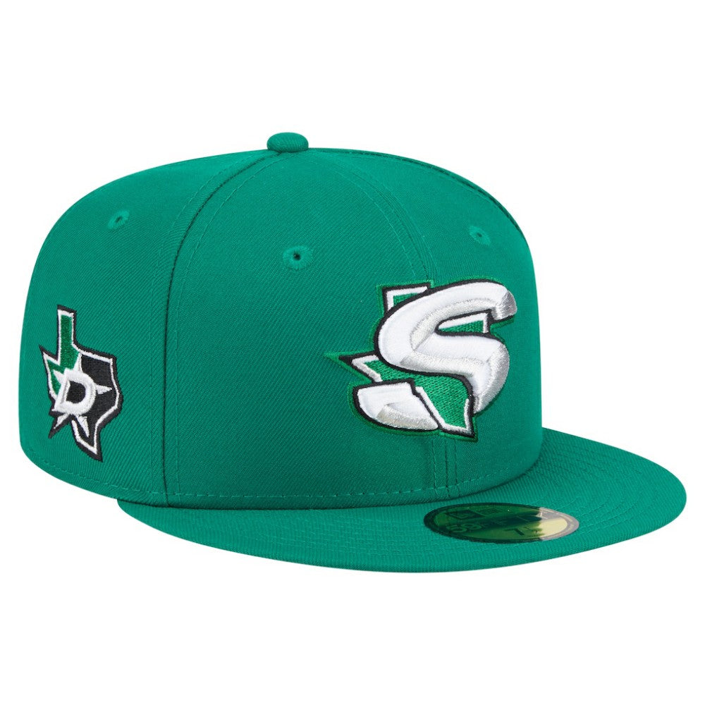 Dallas Stars New Era Deceptor 59FIFTY Fitted Hat - Green | US 202715459
