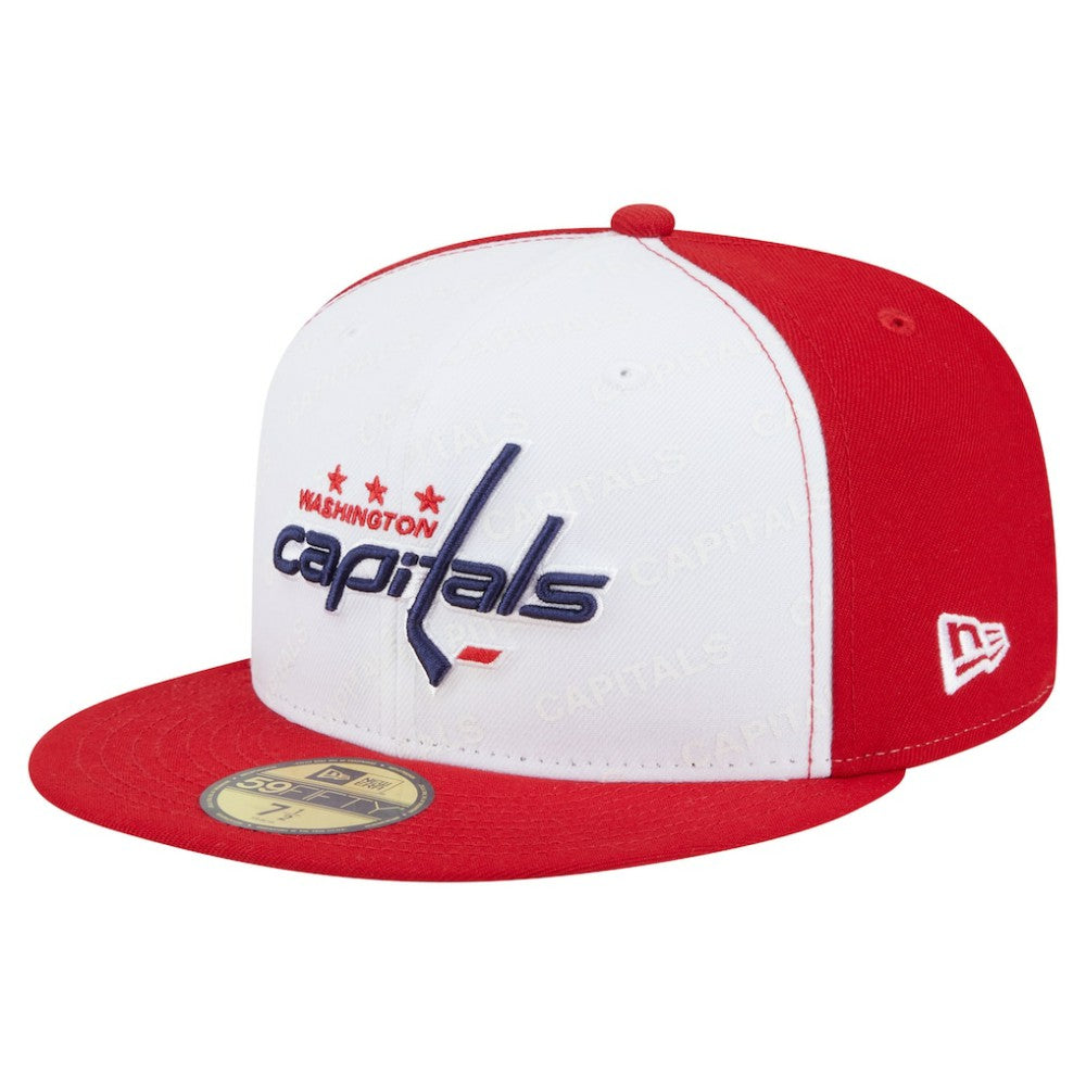 Washington Capitals New Era Repeat Two-Tone 59FIFTY Fitted Hat - White/Red | US 202715470