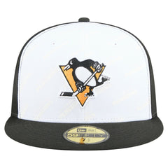 Pittsburgh Penguins New Era Repeat Two-Tone 59FIFTY Fitted Hat - White/Black | US 202715472
