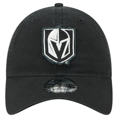 Vegas Golden Knights New Era Stamp Fabric Applique 9TWENTY Adjustable Hat - Black | US 202715522
