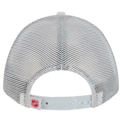 Detroit Red Wings New Era Hockey Sock 9FORTY A-Frame M-Crown Adjustable Trucker Hat - White/Red | US 202715543