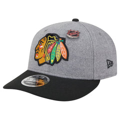 Chicago Blackhawks New Era Wool Pin Low Profile 9FIFTY Snapback Hat - Gray/Black | US 202715572