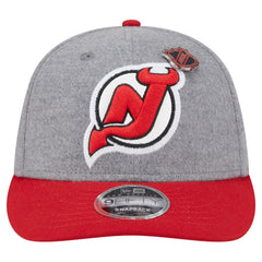 New Jersey Devils New Era Wool Pin Low Profile 9FIFTY Snapback Hat - Gray/Red | US 202715576