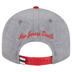 New Jersey Devils New Era Wool Pin Low Profile 9FIFTY Snapback Hat - Gray/Red | US 202715576