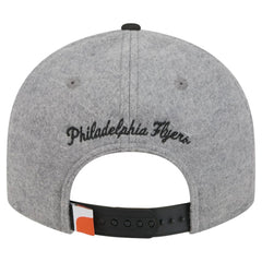Philadelphia Flyers New Era Wool Pin Low Profile 9FIFTY Snapback Hat - Gray/Black | US 202715580