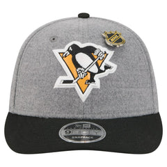 Pittsburgh Penguins New Era Wool Pin Low Profile 9FIFTY Snapback Hat - Gray/Black | US 202715581