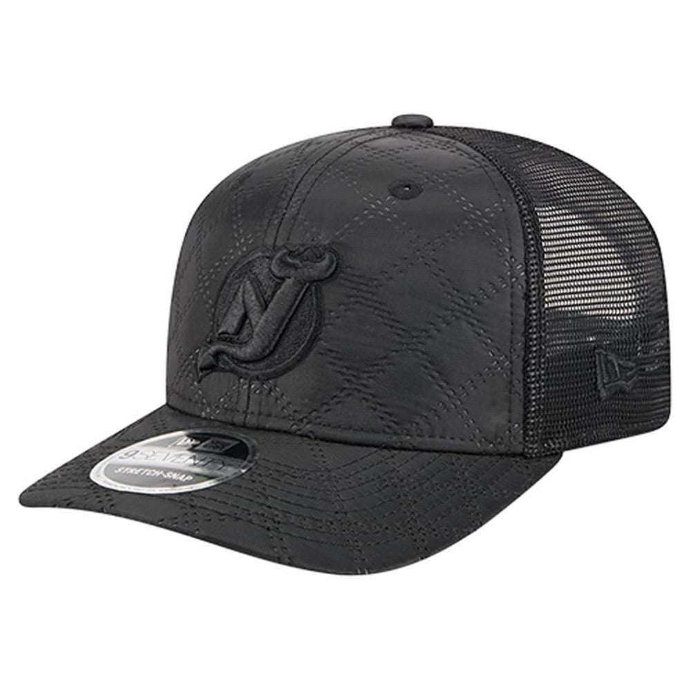 New Jersey Devils New Era Quilted Nylon 9SEVENTY Adjustable Trucker Hat - Black | US 202715656