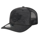 Los Angeles Kings New Era Quilted Nylon 9SEVENTY Adjustable Trucker Hat - Black | US 202715657