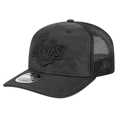 Los Angeles Kings New Era Quilted Nylon 9SEVENTY Adjustable Trucker Hat - Black | US 202715657