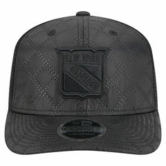 New York Rangers New Era Quilted Nylon 9SEVENTY Adjustable Trucker Hat - Black | US 202715658