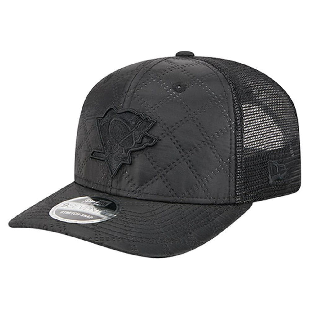 Pittsburgh Penguins New Era Quilted Nylon 9SEVENTY Adjustable Trucker Hat - Black | US 202715660