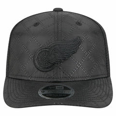 Detroit Red Wings New Era Quilted Nylon 9SEVENTY Adjustable Trucker Hat - Black | US 202715673
