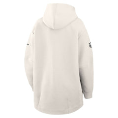 Philadelphia Eagles Women's Super Bowl LIX Opening Night Tech Fleece Full-Zip Hoodie - Cream Hoodies
