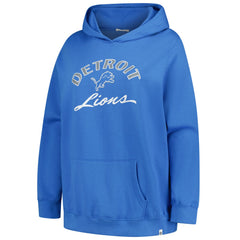 Detroit Lions '47 Women's Plus Size Whirlwind Naomi Hoodie - Blue Hoodies