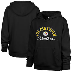 Pittsburgh Steelers '47 Women's Plus Size Whirlwind Naomi Hoodie - Black Hoodies