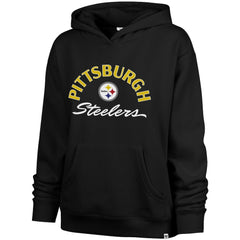 Pittsburgh Steelers '47 Women's Plus Size Whirlwind Naomi Hoodie - Black Hoodies