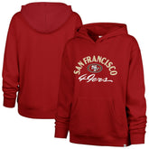 San Francisco 49ers '47 Women's Plus Size Whirlwind Naomi Hoodie - Scarlet Hoodies