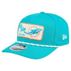 Miami Dolphins New Era Chant 9SEVENTY Stretch-Snap Hat - Aqua Hats