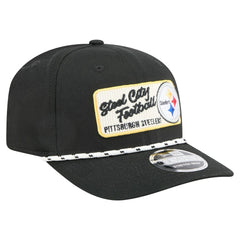 Pittsburgh Steelers New Era Chant 9SEVENTY Stretch-Snap Hat - Black Hats