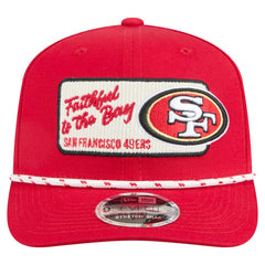 San Francisco 49ers New Era Chant 9SEVENTY Stretch-Snap Hat - Scarlet Hats