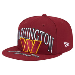 Washington Commanders New Era Oversized 59FIFTY Fitted Hat - Burgundy Hats