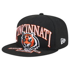 Cincinnati Bengals New Era Head Oversized 59FIFTY Fitted Hat - Black Hats