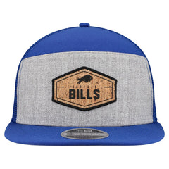 Buffalo Bills New Era Cork Split Panel 9FIFTY Trucker Snapback Hat - Gray/Royal Hats