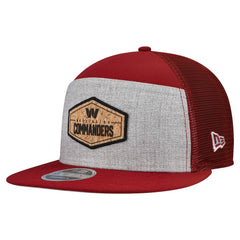 Washington Commanders New Era Cork Split Panel 9FIFTY Trucker Snapback Hat - Gray/Burgundy Hats