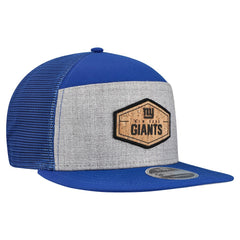 New York Giants New Era Cork Split Panel 9FIFTY Trucker Snapback Hat - Gray/Royal Hats