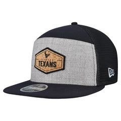 Houston Texans New Era Cork Split Panel 9FIFTY Trucker Snapback Hat - Gray/Navy Hats