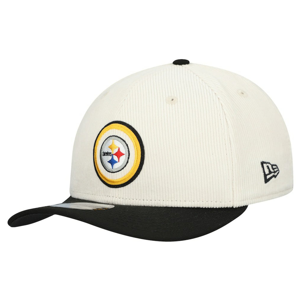 Pittsburgh Steelers New Era Loyal Corduroy 9SEVENTY Adjustable Hat - Stone Hats