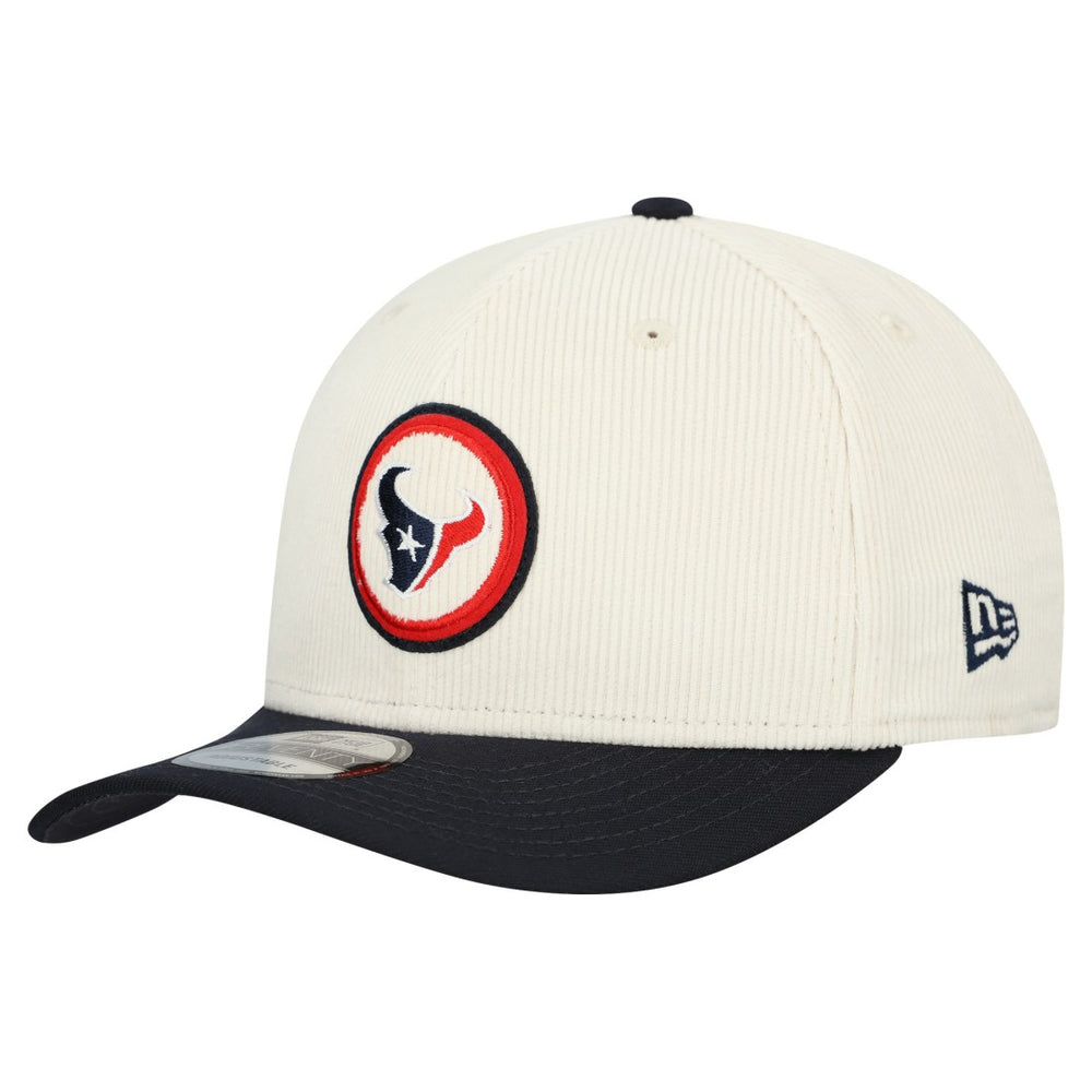 Houston Texans New Era Loyal Corduroy 9SEVENTY Adjustable Hat - Stone Hats