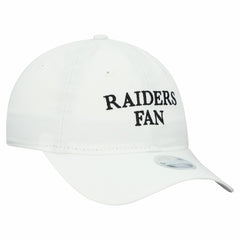 Las Vegas Raiders New Era Women's Team Fan 9TWENTY Adjustable Hat - White Hats