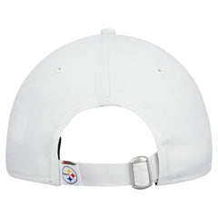 Pittsburgh Steelers New Era Women's Team Fan 9TWENTY Adjustable Hat - White Hats