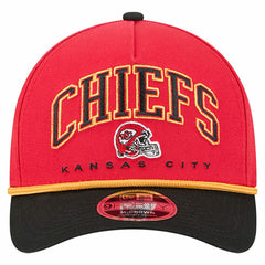 Kansas City Chiefs New Era Arch COOLERA 9FORTY A-Frame M-Crown Adjustable Hat - Red Hats