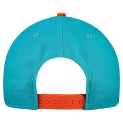 Miami Dolphins New Era Arch COOLERA 9FORTY A-Frame M-Crown Adjustable Hat - Aqua Hats