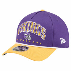 Minnesota Vikings New Era Arch COOLERA 9FORTY A-Frame M-Crown Adjustable Hat - Purple Hats