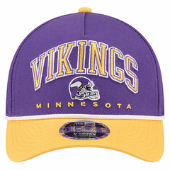Minnesota Vikings New Era Arch COOLERA 9FORTY A-Frame M-Crown Adjustable Hat - Purple Hats