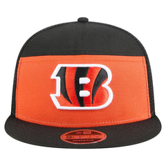 Cincinnati Bengals New Era Outdoor Split Panel 9FIFTY Snapback Hat - Orange/Black Hats