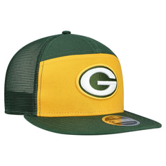 Green Bay Packers New Era Outdoor Split Panel 9FIFTY Snapback Hat - Gold/Green Hats