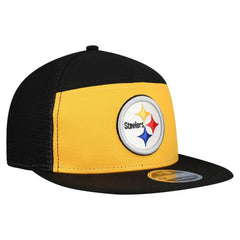 Pittsburgh Steelers New Era Outdoor Split Panel 9FIFTY Snapback Hat - Gold/Black Hats