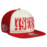 San Francisco 49ers New Era Cutout A-Frame 9FIFTY Snapback Hat - Cream/Scarlet Hats