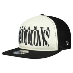 Atlanta Falcons New Era Cutout A-Frame 9FIFTY Snapback Hat - Cream/Black Hats