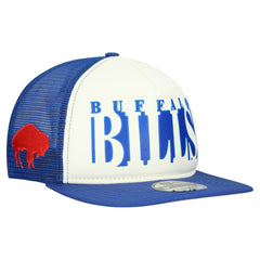 Buffalo Bills New Era Throwback Cutout A-Frame 9FIFTY Snapback Hat - Cream/Royal Hats