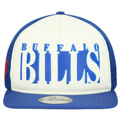 Buffalo Bills New Era Throwback Cutout A-Frame 9FIFTY Snapback Hat - Cream/Royal Hats