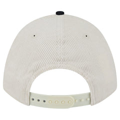 Houston Texans New Era Two-Tone Sided Corduroy 9FORTY A-Frame Adjustable Hat - Cream/Navy Hats