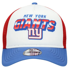 New York Giants New Era Youth Streak 9FORTY A-Frame Adjustable Hat - White/Royal Hats