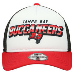Tampa Bay Buccaneers New Era Youth Streak 9FORTY A-Frame Adjustable Hat - White/Red Hats
